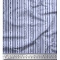 thumbnail image 1 of Soimoi Satin Silk Fabric Dot & Stripe Block Printed Fabric 1 Yard 42 Inch Wide, 1 of 1