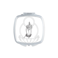 thumbnail image 1 of Culture Main Lotus Simple Modèle Miroir Portable Poche Compact Maquillage Double Face Verre, 1 of 3