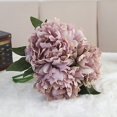 thumbnail image 1 of Artificial Peony Bouquet Silk Artificial Flowers Real-like Wedding Home Decor, 1 of 1