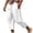 White, variant on Meichang Men's Capri Pants Big and Tall Elastic Waist Drawstring Beach Trousers Summer Comfy Breathable Straight Leg Pants Blue 5XL