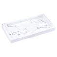 thumbnail image 1 of yuksok Plateau de Rangement en Résine Créatif Plateau de Rangement pour Salle de Bain Rectangulaire Plateau de Rangement pour Bijoux Plat Blanc, 1 of 9