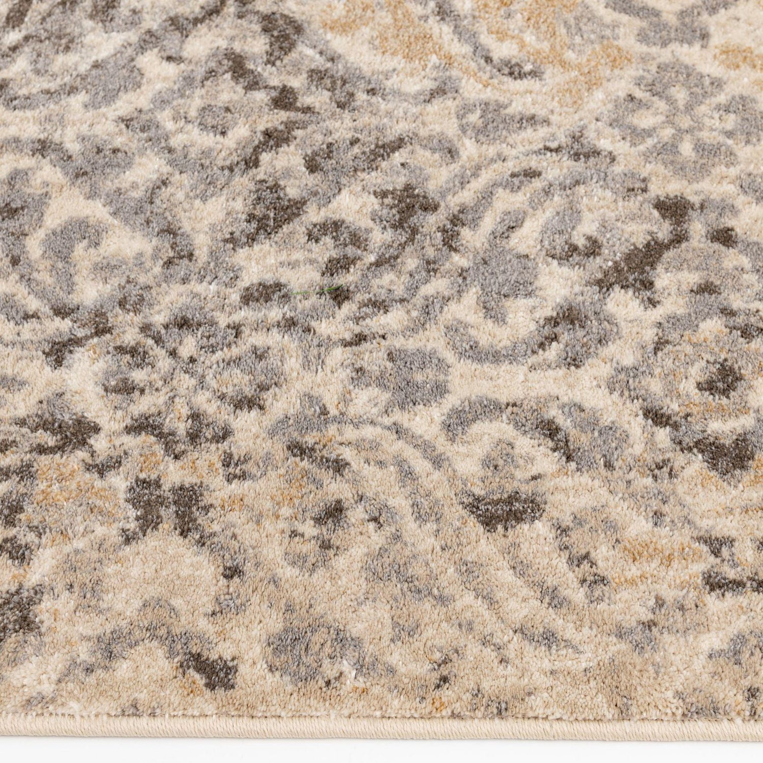Tapis tissé blanc et gris tempête Pescara Alabaster