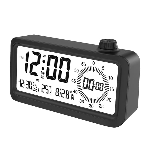 Réveil pour Chambre Réveil de Chambre avec Grand Écran d'Affichage Led et Gradation Réveil de Secours à Piles Convenant aux Enfants, aux Personnes Âgées et aux Dormeurs