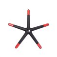 thumbnail image 2 of PRISP Gaming Chair Base Replacement - 5 Legs Base, Black and Red, Office Desk Chair Parts, 2 of 2