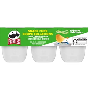 Pringles® Snack Stacks Sour Cream & Onion Flavour Potato Chips, 12x19g