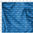 thumbnail image 4 of Soimoi Blue polyester Crepe Fabric Bow & Stripe Decor Fabric Printed Yard 52 Inch Wide, 4 of 5