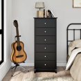 thumbnail image 2 of Prepac Sonoma Black Tall 2-Drawer Nightstand with Open Shelf, 2 of 5
