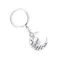 thumbnail image 3 of Key Chain Alloy Pendant Keyring Woman Key Holder metal pendant keyring Decor Key Ring Party Wedding Gift, D1002-Daughter, 3 of 9