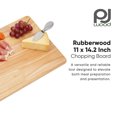 thumbnail image 2 of PJ Wood Rubberwood 11" x 14" Chopping Board for Cutting Fish and Vegetables, 2 of 8