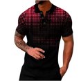 thumbnail image 2 of EGNMCR T-Shirts pour Homme Survêtement d'Été pour Hommes Tenues Courtes Mode Chemise Décontractée à Manches Courtes Chemise à Manches Courtes Col Rabattu Blouse et Chemise Cadeaux pour Hommes, 2 of 5