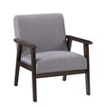 thumbnail image 1 of CorLiving Greyson Mid-Century Modern Solid Wood Frame Upholstered Cushion Indoor Armchair, 1 of 9