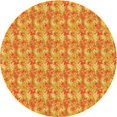 thumbnail image 1 of Ahgly Company Tapis d'Intérieur Ronds Transitionnels Lavables à la Machine Orange Rouge Orange, 3 Pieds Rond, 1 of 7