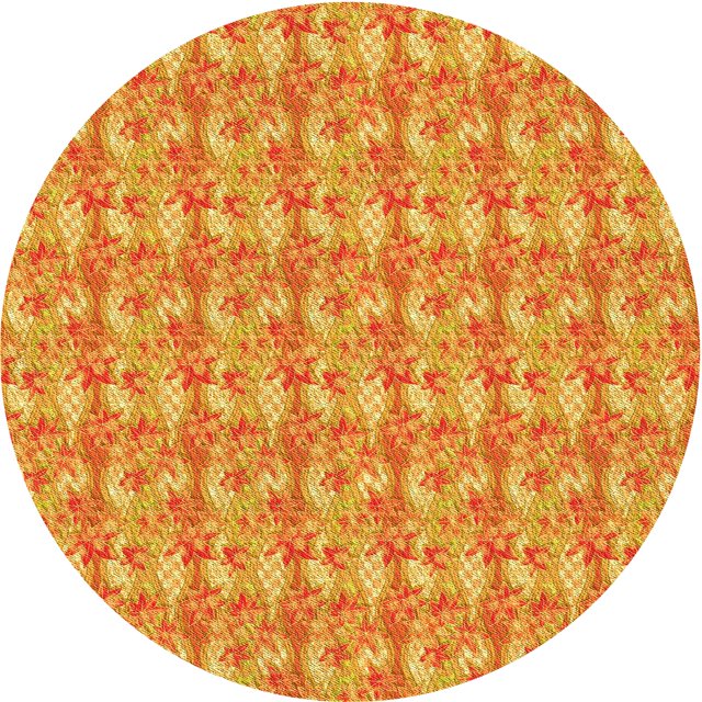 Ahgly Company Tapis d'Intérieur Ronds Transitionnels Lavables à la Machine Orange Rouge Orange, 3 Pieds Rond