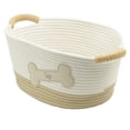 thumbnail image 1 of Cotton Rope Storage Basket, Pet Theme with Dog Bone Shaped Toys Patch, 1 of 8
