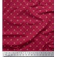 thumbnail image 1 of Soimoi Polyester Crepe Fabric Dot & Floral Small Print Fabric by Yard 42 Inch Wide, 1 of 3