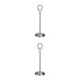 thumbnail image 4 of Baohd Contemporary Table Number Holder Photo Stand for Trendy Hotel Settings Silvery 20cm 2Set, 4 of 6