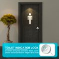 thumbnail image 4 of Indicateur de Porte en Métal Rouge et Vert pour Toilettes Publiques, 4 of 9