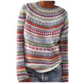 thumbnail image 1 of Chandails pour Femmes Hiver Automne Chandails Mignons Décontractés Amples à Manches Longues Pulls pour Femmes Hauts en Tricot, 1 of 9