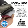 thumbnail image 2 of 5 Inch Round Non-Woven Hook and Loop Backed Disc 10 Pack (Maroon), 2 of 6