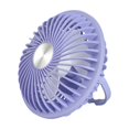thumbnail image 1 of Purple Usb Rechargeable Hanging Ceiling Fan Multi Function Silent Desktop Fan Portable #45445, 1 of 8