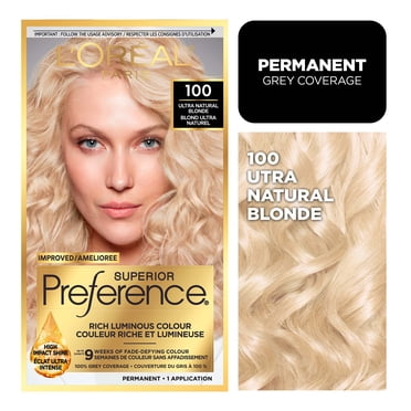 L'Oréal Paris Superior Préférence, Coloration Permanente, 100 Blond Ultra Naturel, 1 kit