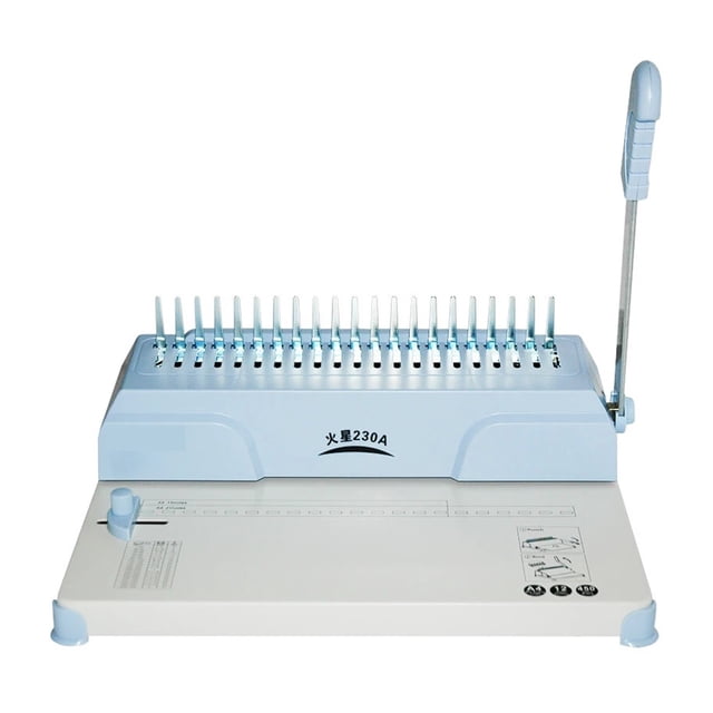 Comb Binding Machine 230A Drilling Machine Rubber Ring Clip Binding Machine Financial Voucher Binding Machine ,Pinpoint Punching