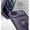 thumbnail image 4 of Dexnor for iPhone 16e Case with Slide Camera Cover & Adjustable Kickstand & Built-in Screen Protector,Compatible with MagSafe Shockproof Bumper Heavy-Duty Magnetic Protective Cover,Purple, 4 of 7