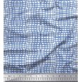 thumbnail image 1 of Soimoi Viscose Chiffon Fabric Check & Geometric Printed Craft Fabric by The Yard 42 Inch Wide, 1 of 5