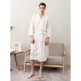 thumbnail image 4 of Men's Breathable Cool Feeling Bathrobe And Clubwear For Spring/Summer, 3/4 Sleeves, 4 of 4