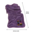 thumbnail image 3 of Serviette en Coton Fraise Coraux Polaire Absorbante Violette, 3 of 4