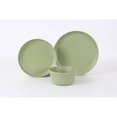thumbnail image 1 of Gibson Fairhope 12 Piece Melamine Dinnerware Set, Matte Green, 1 of 1