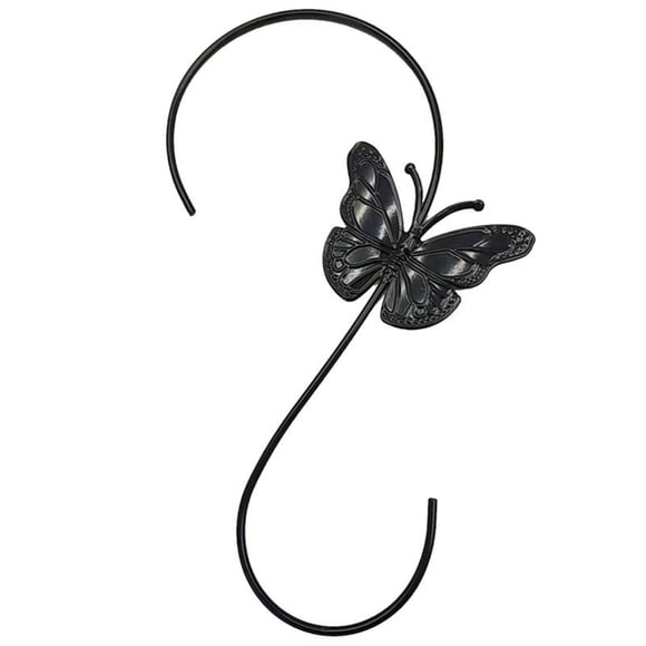 JilgTeok 2 Paquets Crochets en S Extra Larges pour Extérieur Crochets Robustes en Forme de Papillon pour Suspendre Mangeoire à Oiseaux Déco de Jardin 12 Pouces Liquidation