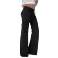 thumbnail image 1 of GreatBaby Girls Solid Color Cargo Jogger Pants Multi-Pocket Trousers with Drawstring Kids Casual Fall Spring Everyday Bottoms, 1 of 6