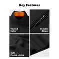 thumbnail image 4 of ORORO Heated Fleece Vest for Men with Battery, 4-Zone Heating Fleece Base Layer for Winter (Black, XL), 4 of 8