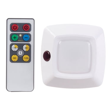Globe Electric LED Plastic Sleek Puck Light with Remote Control, 26008