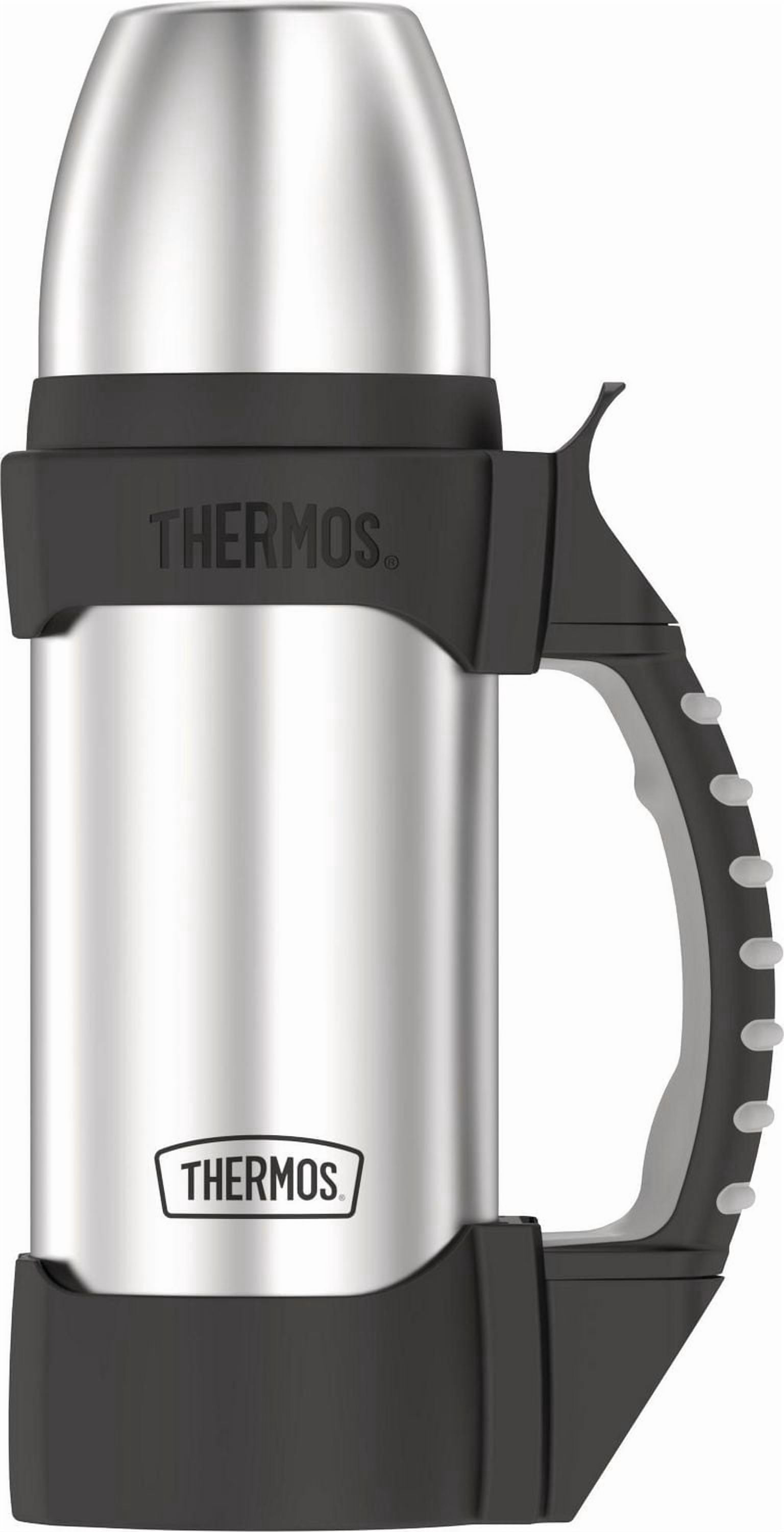 Thermos The Rock Bouteille de Boisson Isolée Sous Vide de 1 Litre, Acier Inoxydable