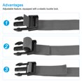 thumbnail image 4 of Unique Bargains Suitcase Belts with Quick Release Buckle Luggage Straps, Gray, 4 of 5