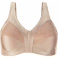 thumbnail image 3 of Women's Exquisite Form 5100548 Floral Cami Strap Wireless Bra (Rose Beige 46DD), 3 of 9