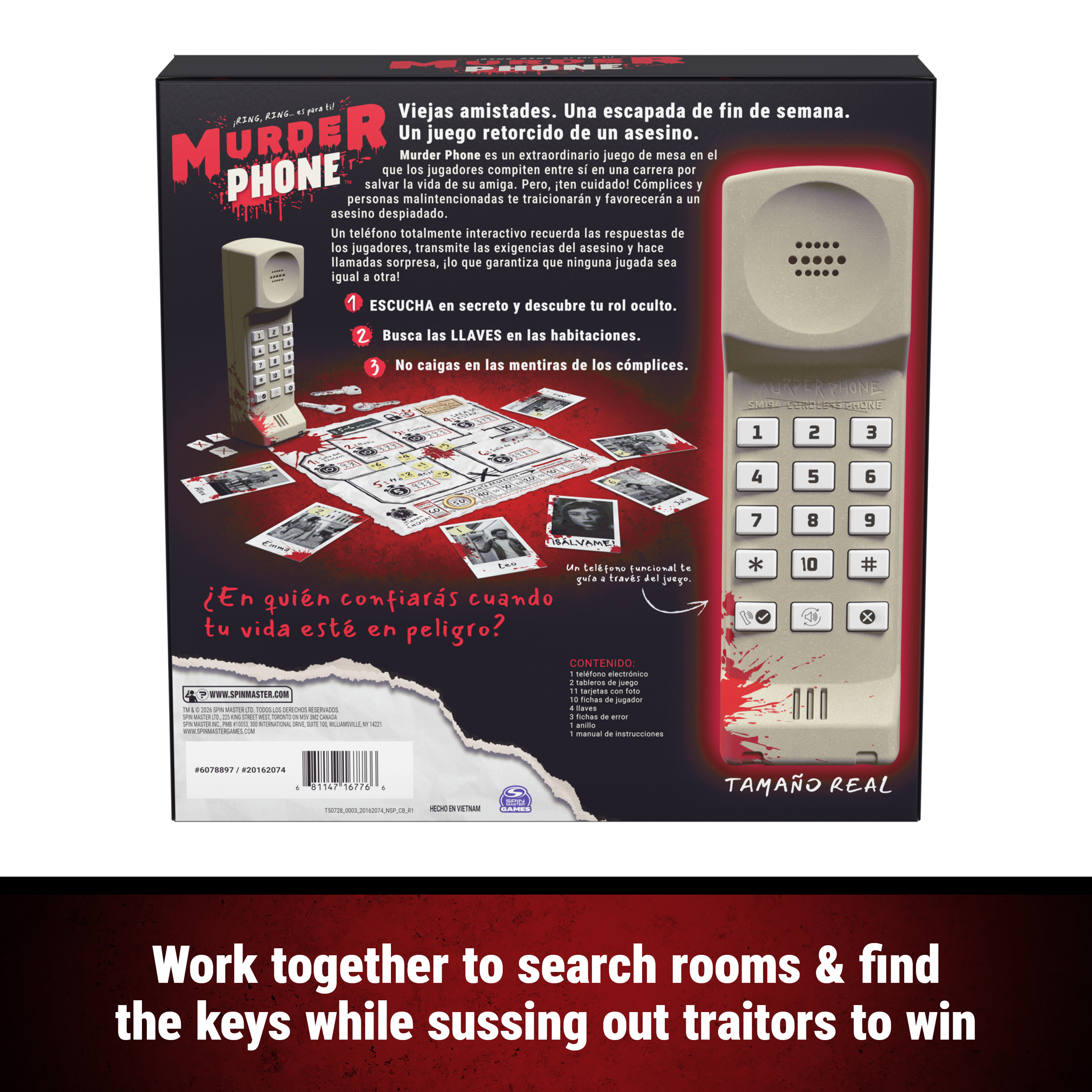 Spin Master Games, Murder Phone Party Game, 4-10 Players, Ages 13 and up