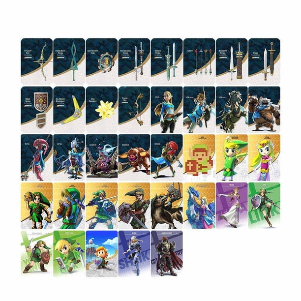 37 PCS Zelda Amiibo Cards, Zelda & Loftwing NFC Tags Amiibo Card