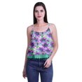 thumbnail image 4 of Moomaya Camisole Courte à Bretelles Spaghetti Imprimée pour Femmes, Hauts d'Été, 4 of 5