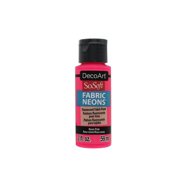 Decoart Peinture pour Tissu Sosoft 2Oz Rose Néon