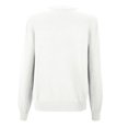 thumbnail image 4 of DEXIANG Women Knitted Spring and Autumn Round Neck Sweater Long Sleeve Solid Color All Cardigan Jacket Work Cardigans for Women Womens Long Cardigan Popcorn Tops for Women Open Front Duster for Women, 4 of 4