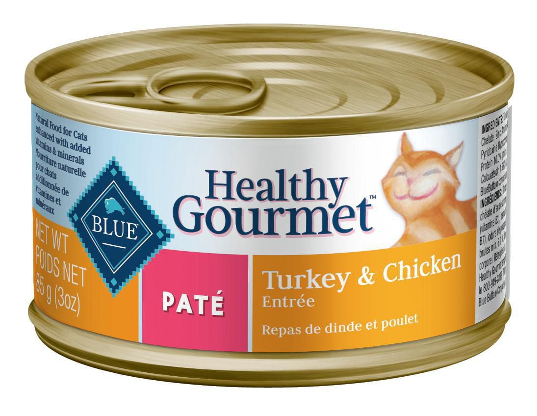 BLUE Healthy Gourmet Repas de dinde et poulet pâté pour chats