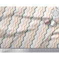 thumbnail image 3 of Soimoi Poly Georgette Fabric Waves Artistic Printed Fabric 1 Yard 42 Inch Wide, 3 of 3