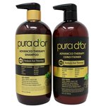Pura Dor Shampooing de thérapie avancée et conditionneur 24 Chacun