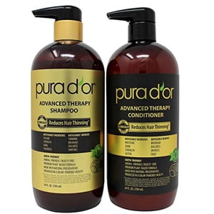 Pura Dor Advanced Therapy Shampoo and Conditioner 24 Ounces Each