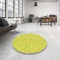 thumbnail image 4 of Ahgly Company Machine Washable Indoor Square Transitional Golden Brown Yellow Area Rugs, 3' Square, 4 of 7