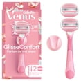 thumbnail image 2 of Venus Comfortglide Women's Razor White Tea Scented with Reusable Razor Handle, 2 Razor Blade Refills and Shower Holder, 2 of 17