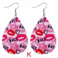 thumbnail image 2 of PVCS Boucles d'Oreilles de la Saint-Valentin Cœur Amour Lèvres Rouges Boucles d'Oreilles Imprimées Double Face, 2 of 2